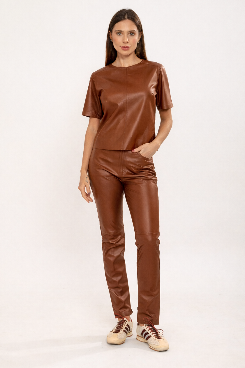Calça Tradicional Marrom Chocolate