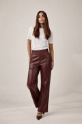 Calça Elástico Reta Marsala