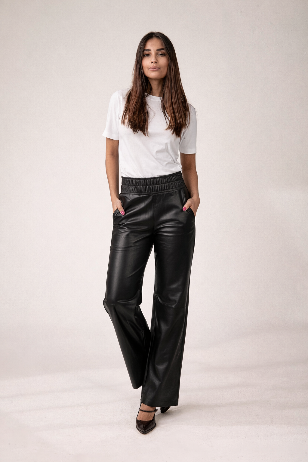Calça Elástico Reta Preto