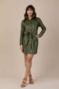 VESTIDO CHEMISE VERDE MILITAR