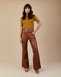 Calça Pantalona Marrom Chocolate