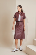 SAIA MIDI BOLSO MARSALA