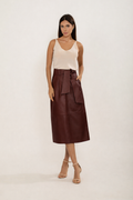 SAIA MIDI FAIXA MARSALA