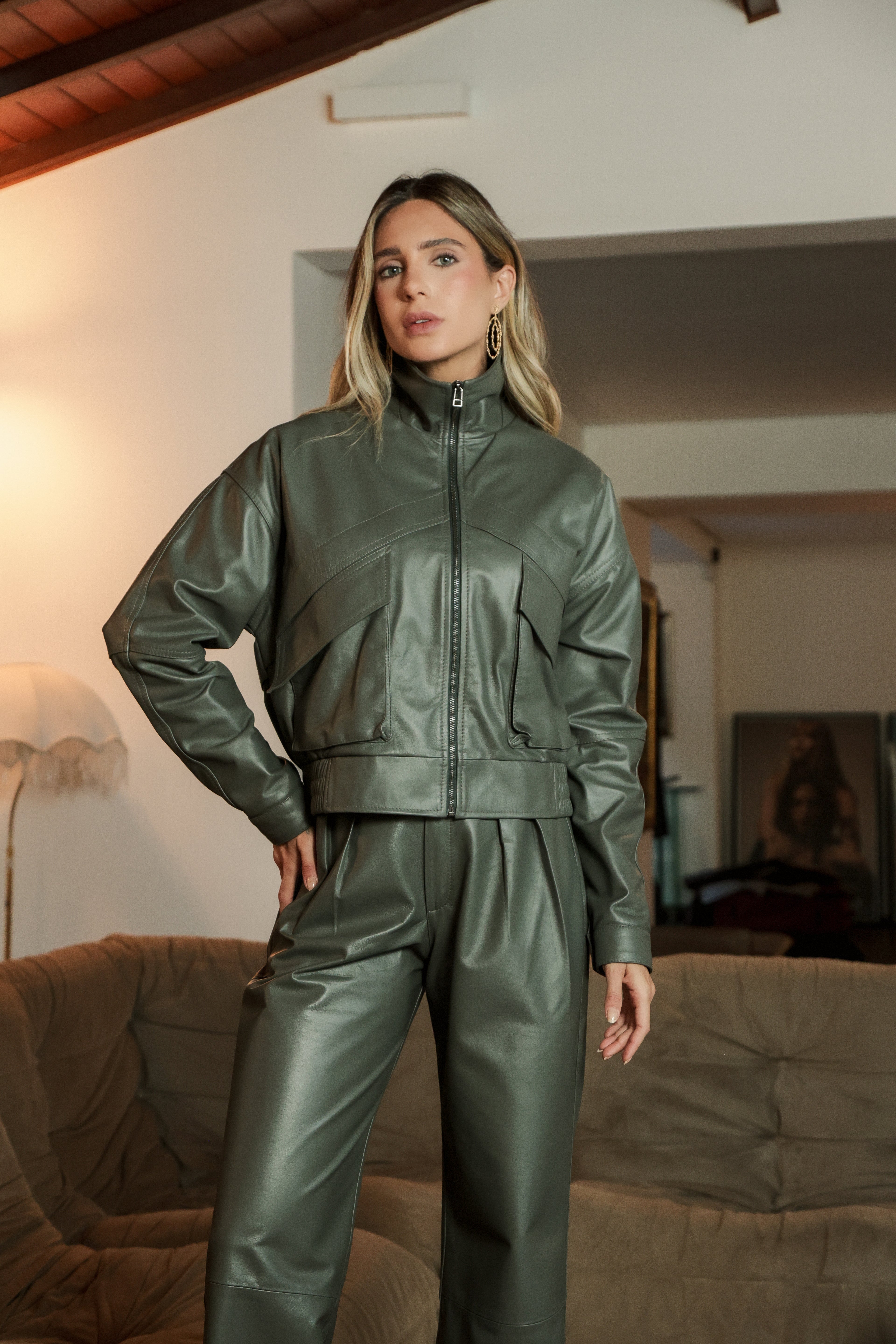 Jaqueta couro bomber 2 Berinjela