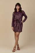 VESTIDO CHEMISE BERINJELA