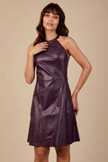 VESTIDO TRAPEZIO BERINJELA