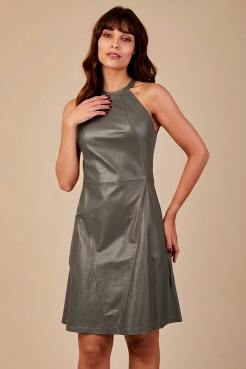 VESTIDO TRAPEZIO CINZA