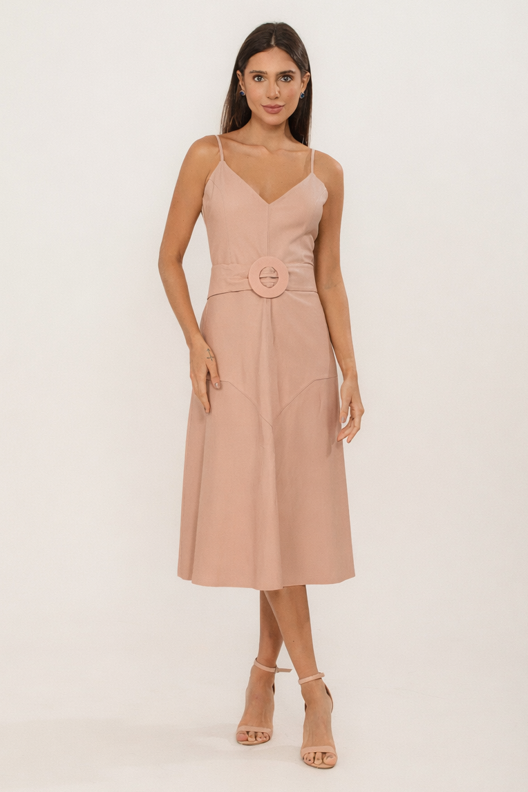 VESTIDO MIDI RECORTE DIOR