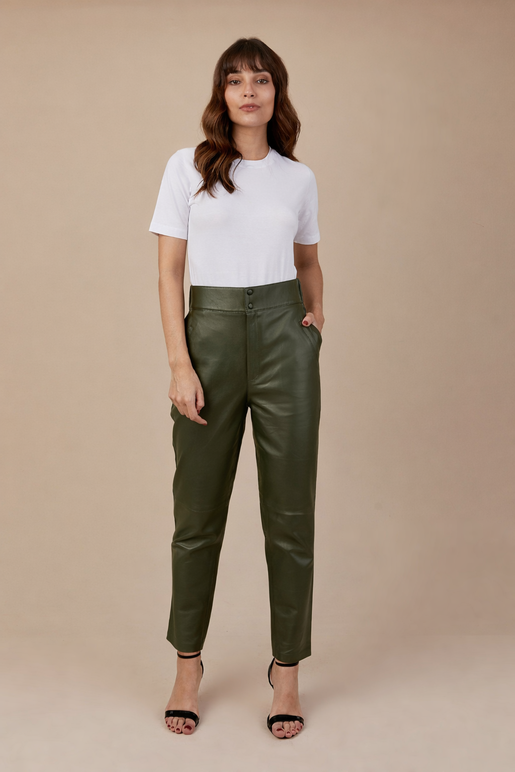 CALÇA ALFAIATARIA ELASTICO VERDE MILITAR