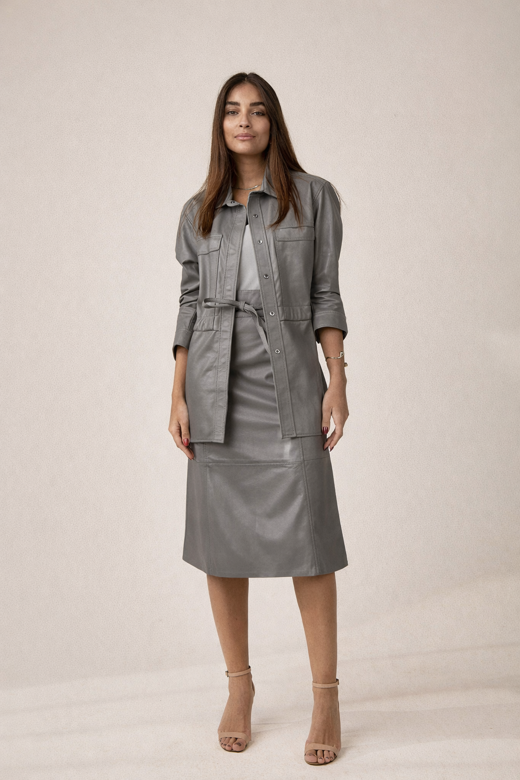 JAQUETA PARKA CINZA
