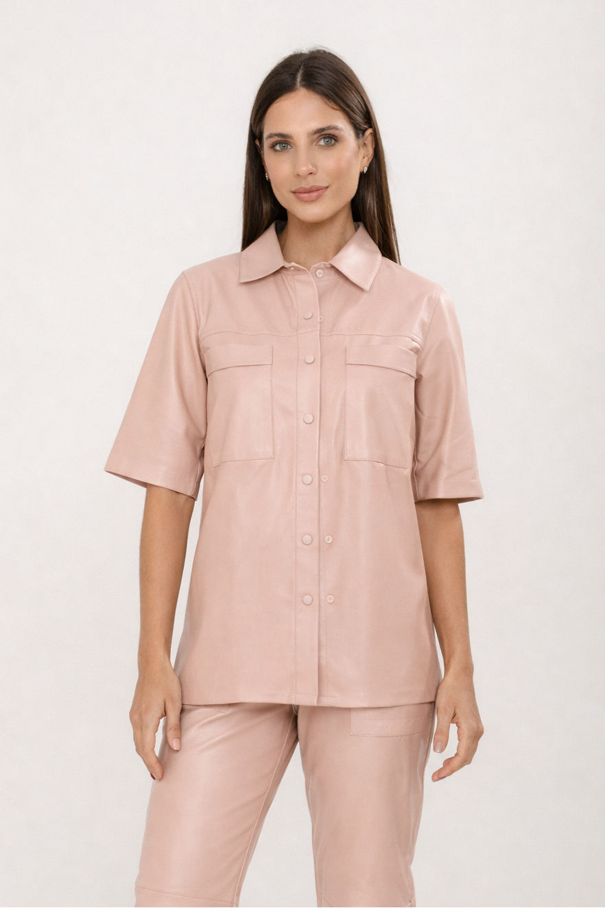 Camisa Couro Longa Dior