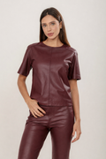 BLUSA T-SHIRT MARSALA