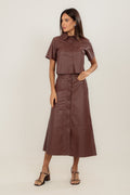 CAMISA CROPPED FURADINHA RUM