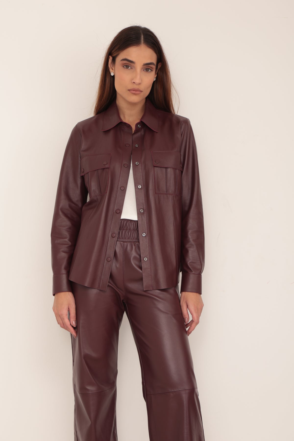 Camisa Botão - Marsala