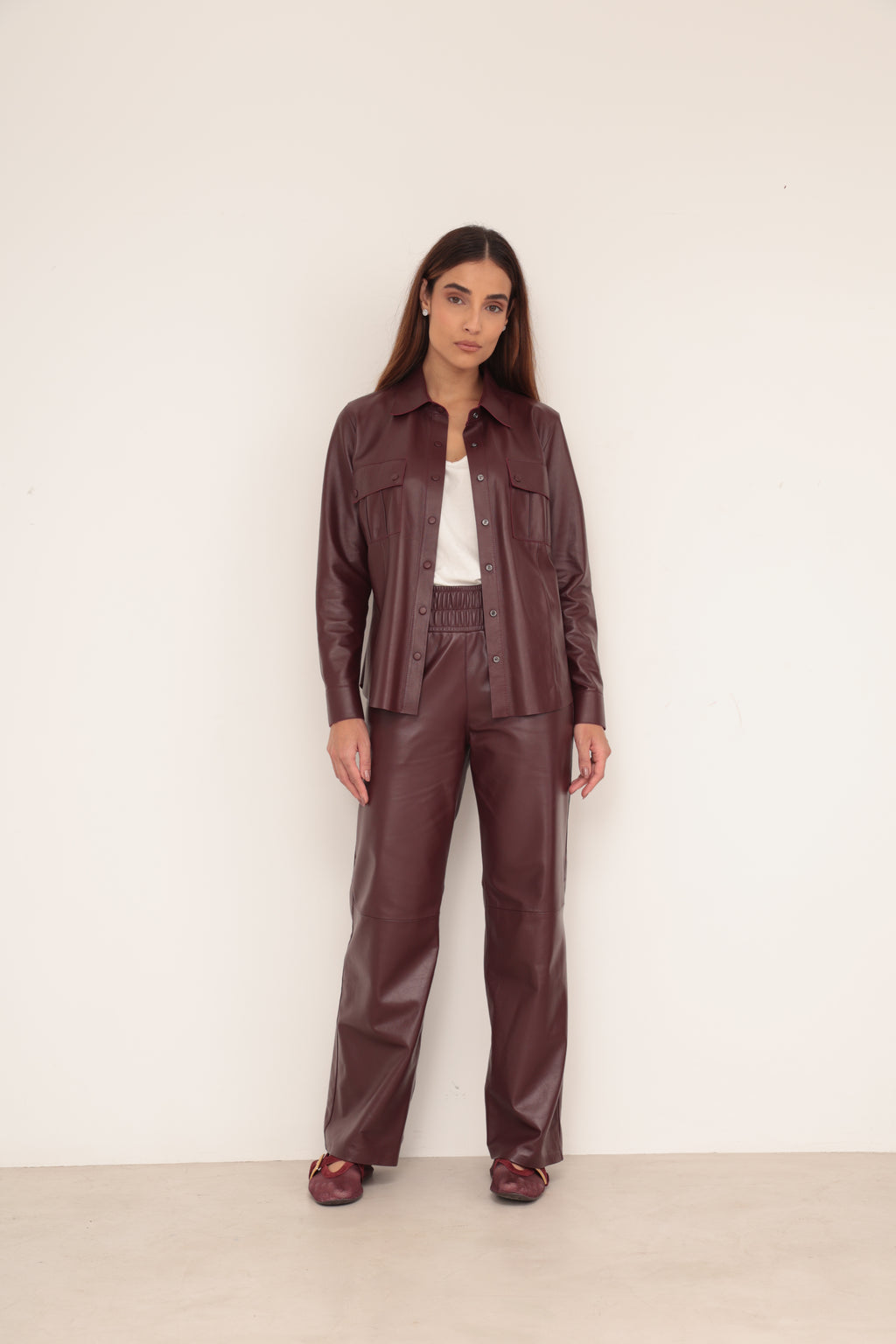 Camisa Botão - Marsala