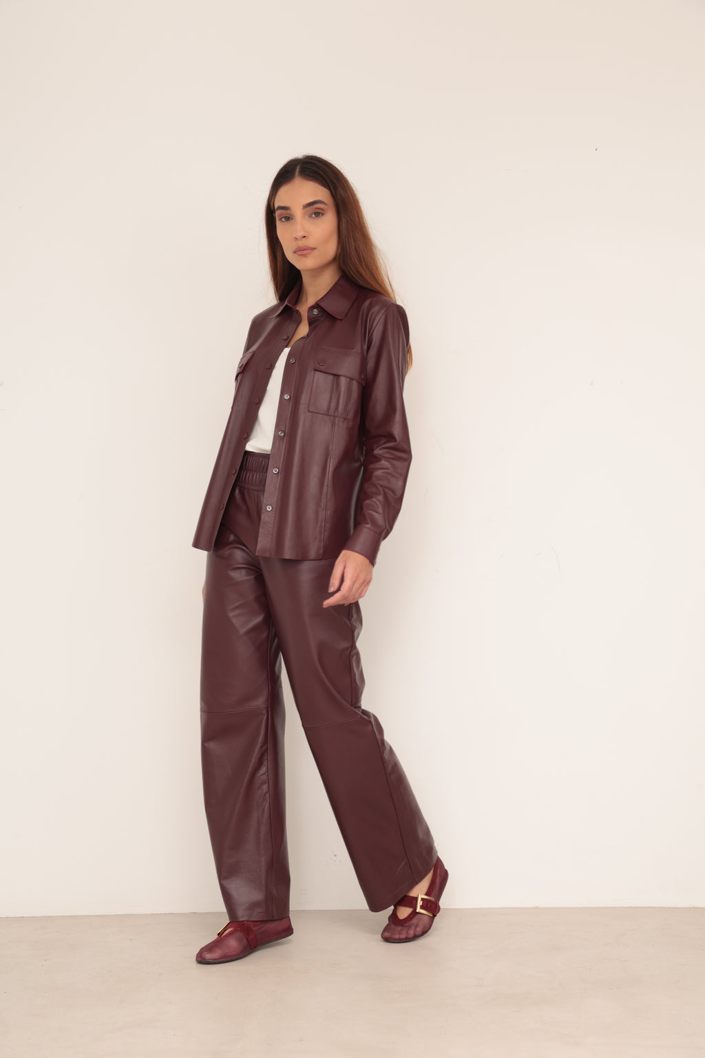 Camisa Botão - Marsala