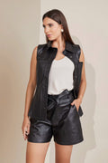 SHORT CLOCHARD PRETO