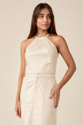 CROPPED TRAPEZIO OFF