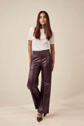 Calça Elástico Reta Berinjela