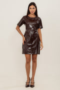 VESTIDO CURTO BERINJELA