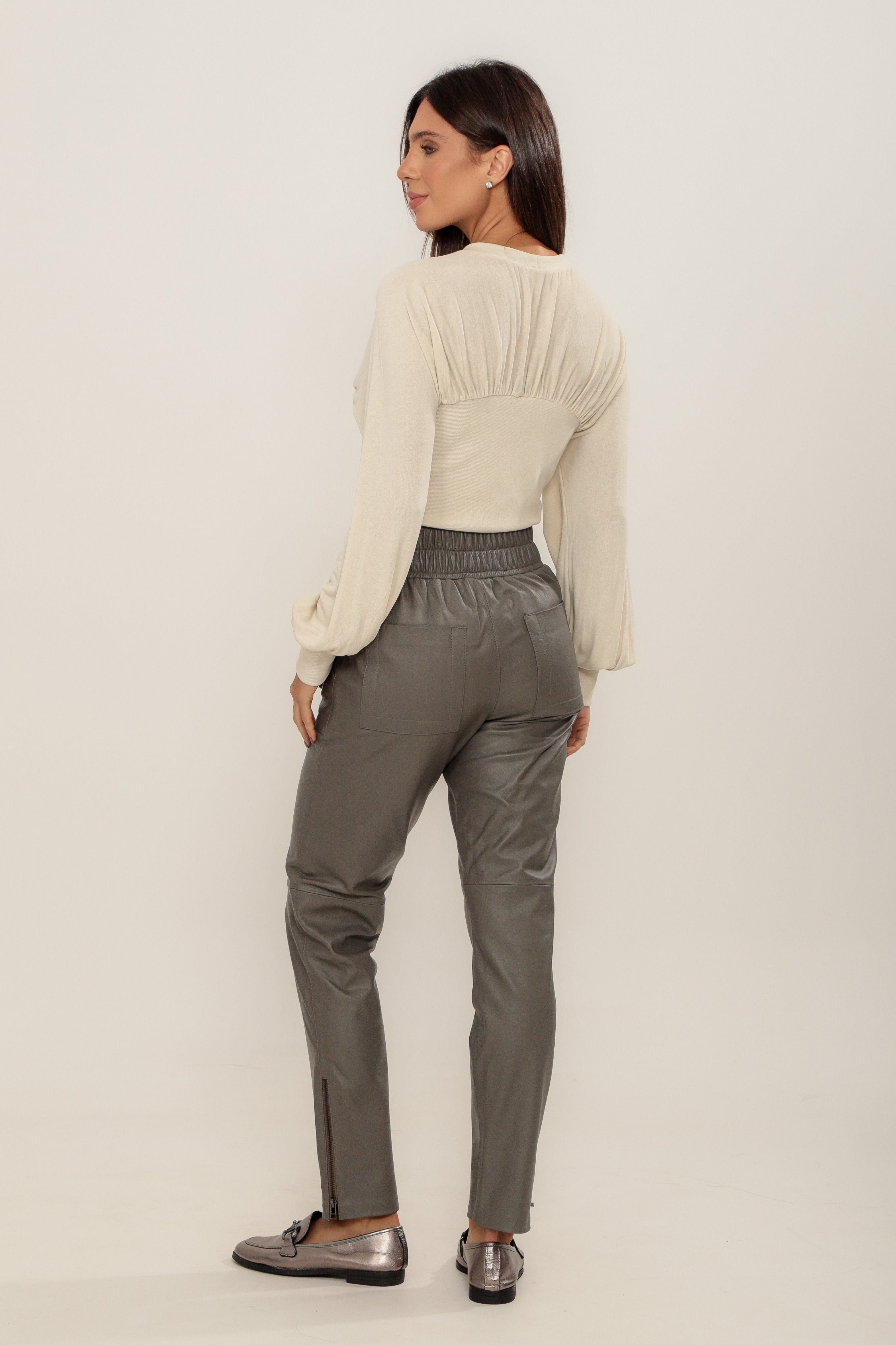 Calça Elastico Cinza