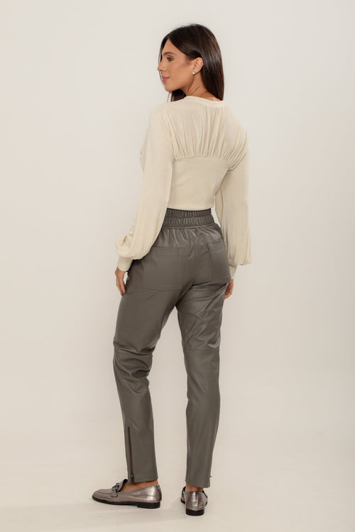 Calça Elastico Cinza