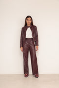Calça Elástico Reta Marsala