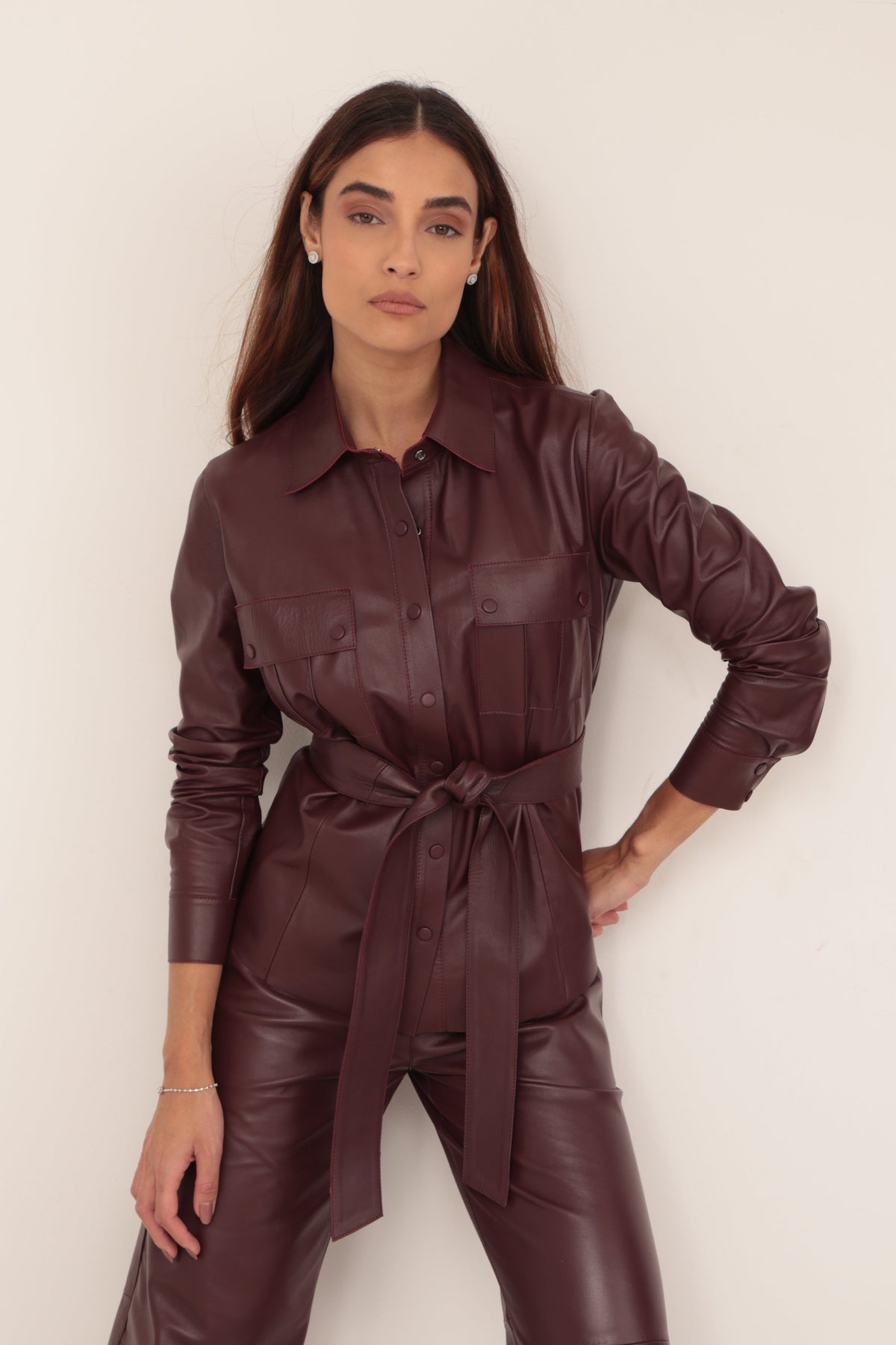 Camisa Botão - Marsala