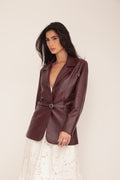 MAXI BLAZER MARSALA