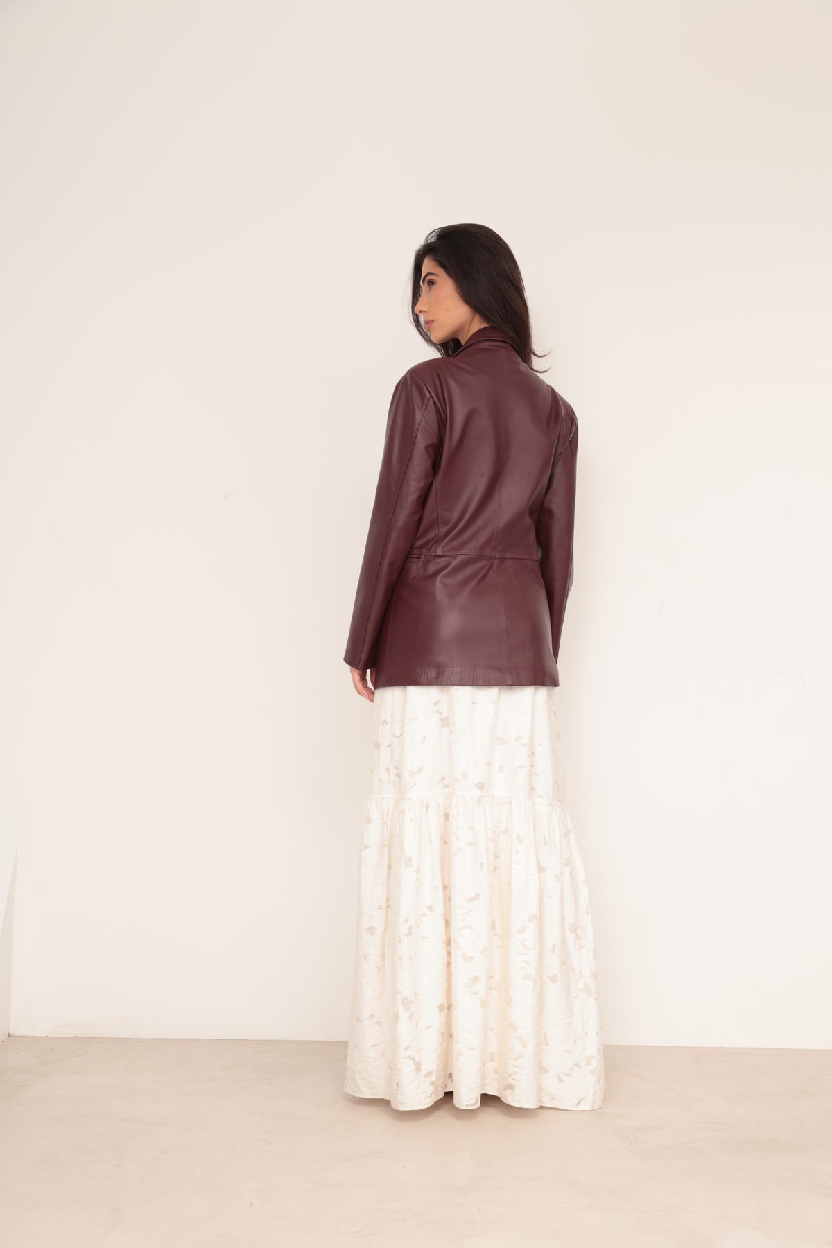 MAXI BLAZER MARSALA