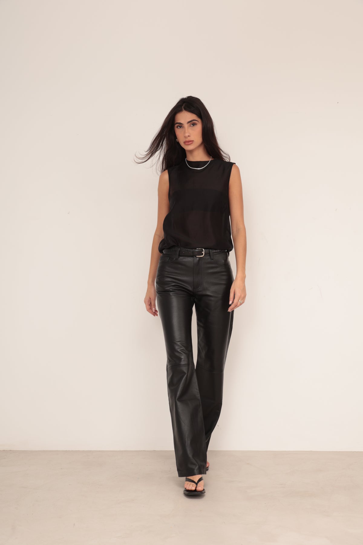 Calça Tradicional Reta Preto