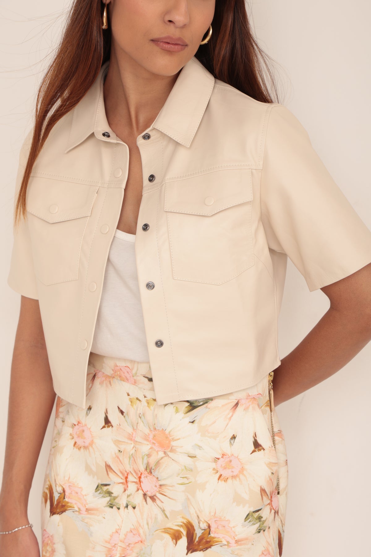 Camisa Cropped - Off