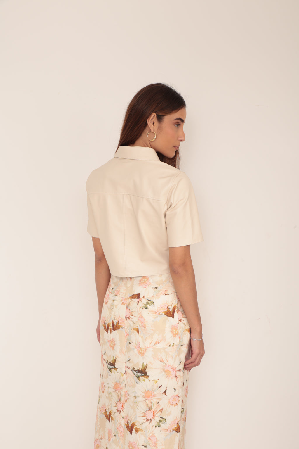 Camisa Cropped - Off