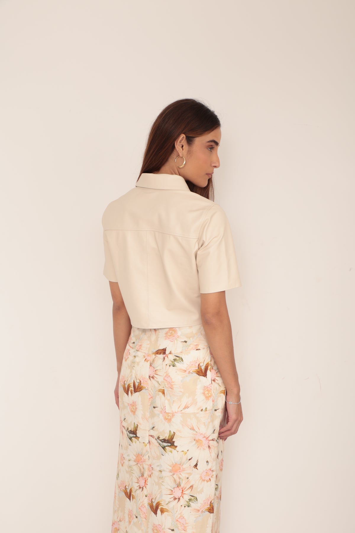 Camisa Cropped - Off
