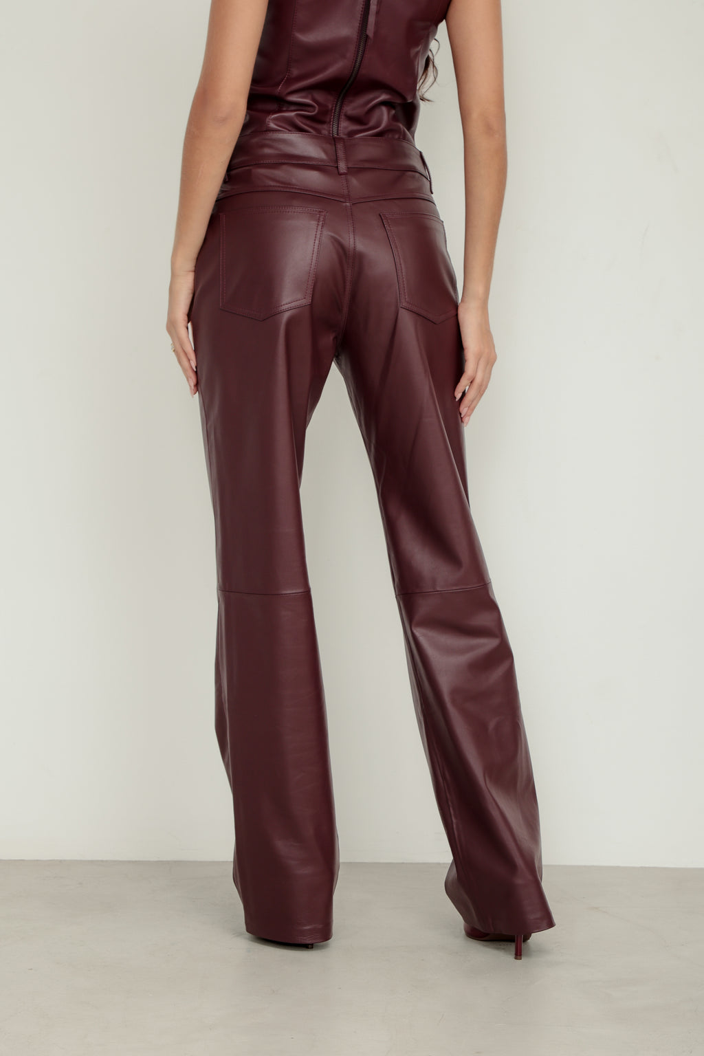 Calça Tradicional Reta - Marsala