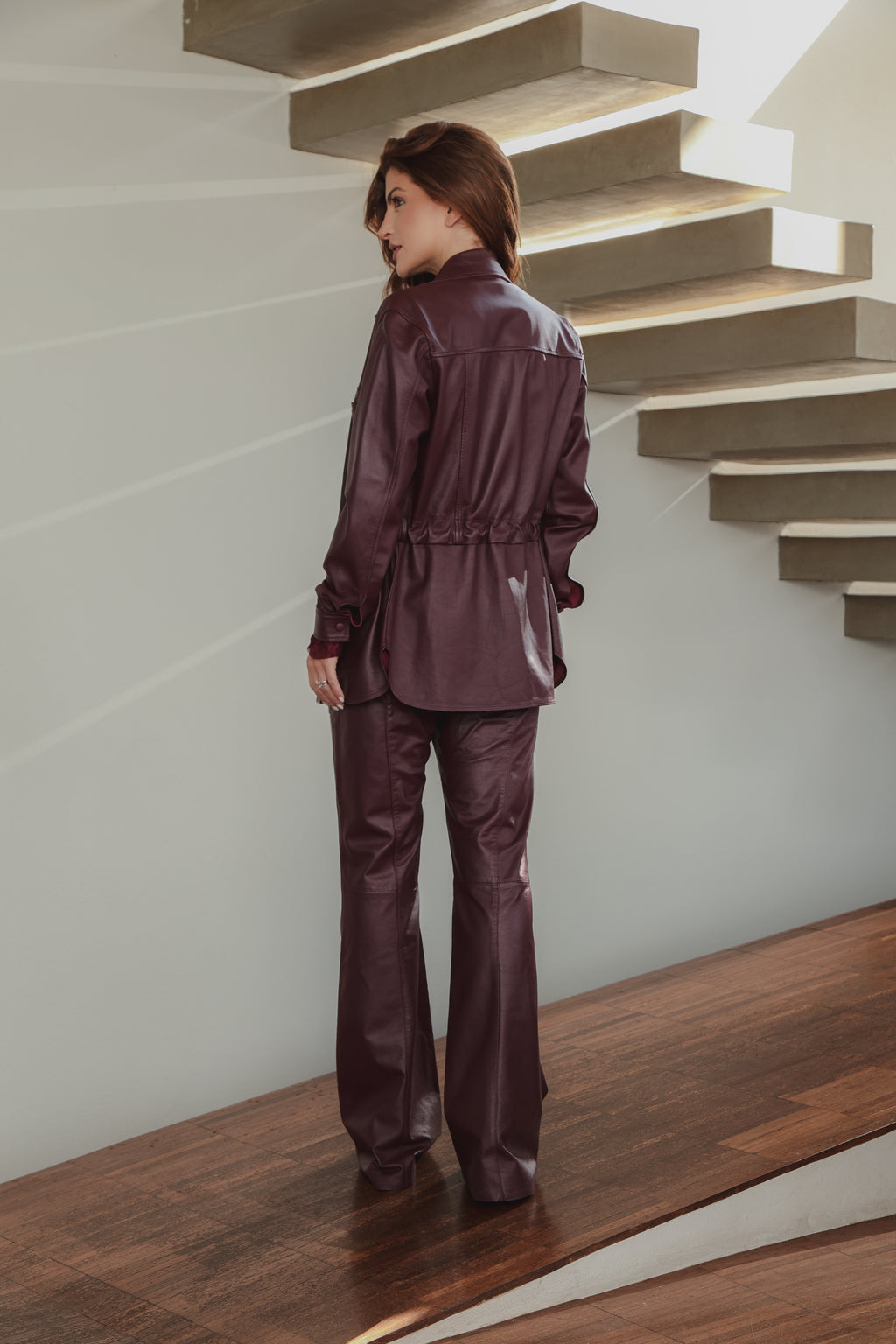 CAMISA BOTÃO MARSALA