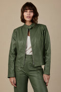 JAQUETA ACINTURADA VERDE MILITAR