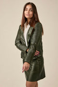 JAQUETA MATELASSE PELICA VERDE MILITAR