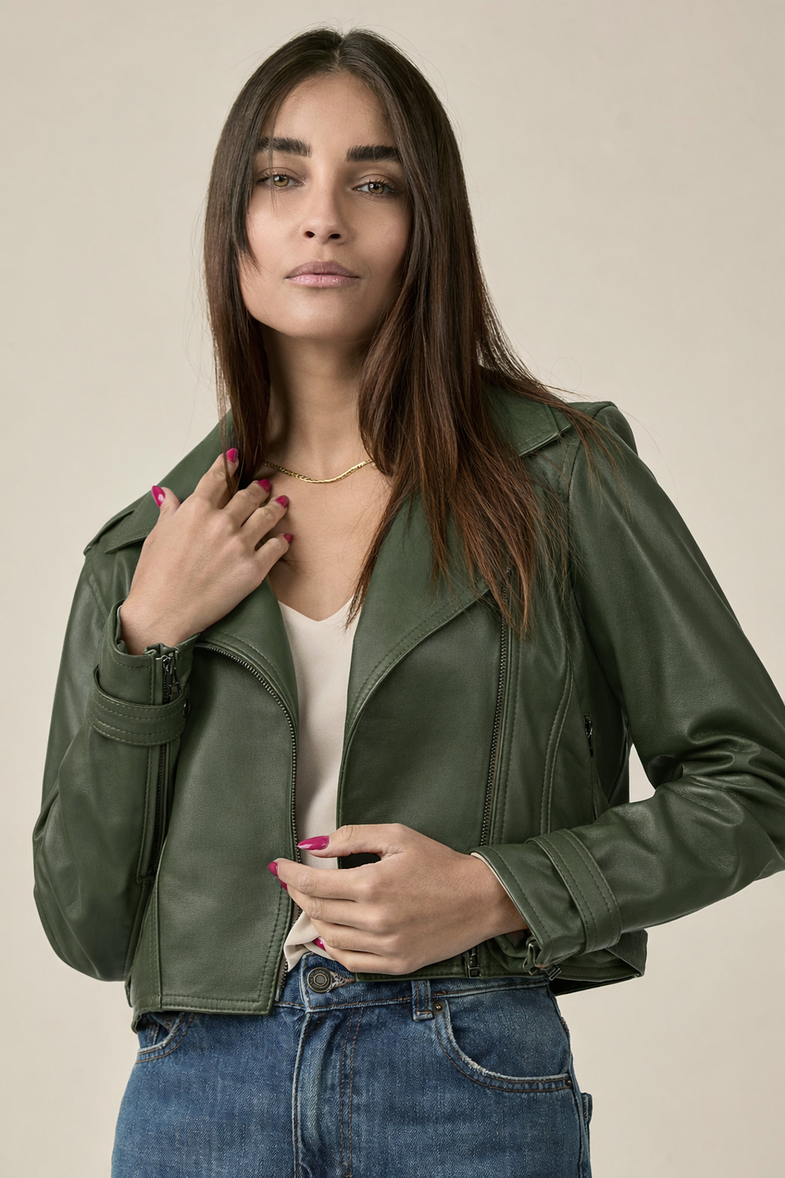 JAQUETA PERFECTO VERDE MILITAR