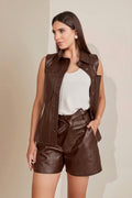 SHORT CLOCHARD MARROM CHOCOLATE