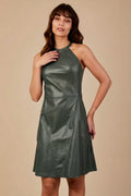 VESTIDO TRAPEZIO VERDE MILITAR