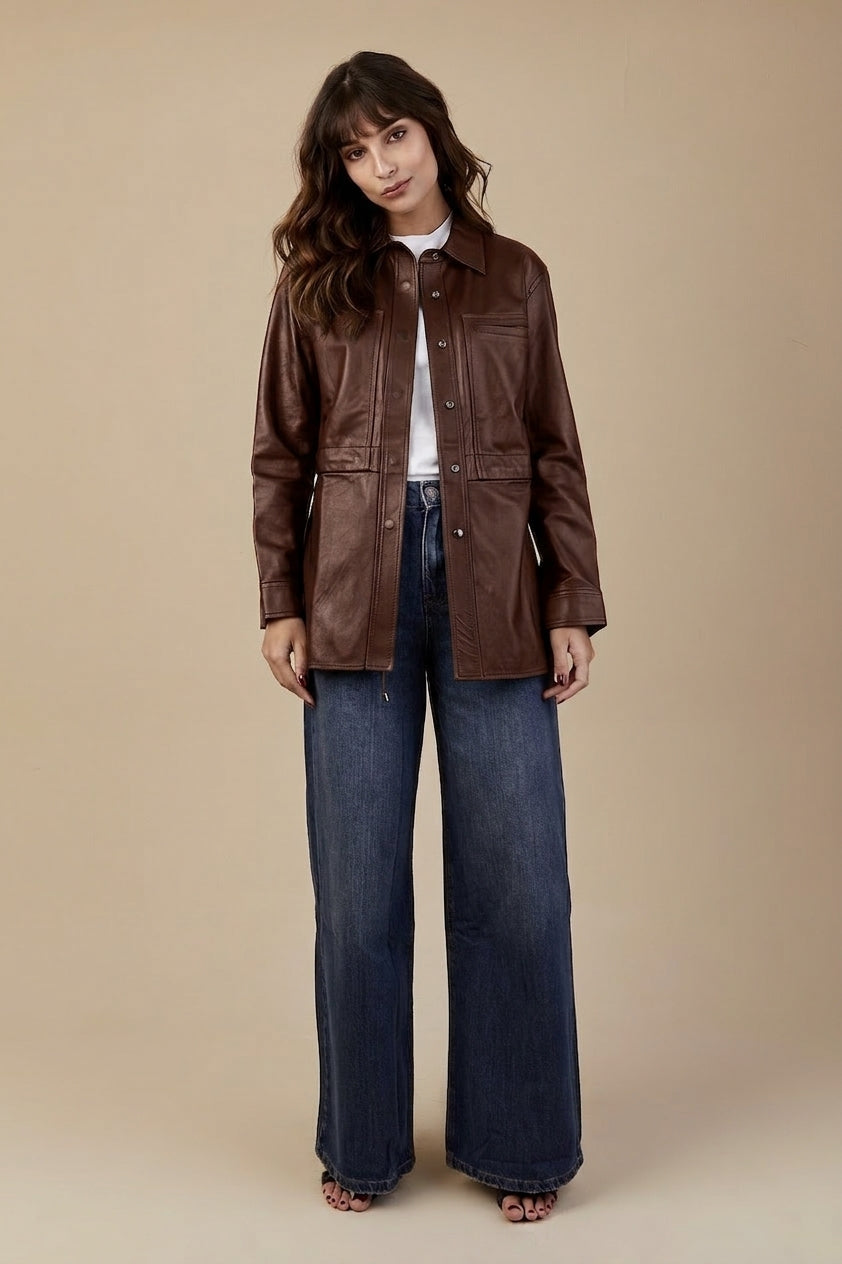 JAQUETA PARKA MARROM CHOCOLATE