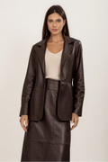 MAXI BLAZER MARROM CAFÉ