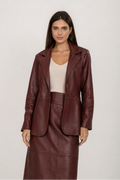 MAXI BLAZER MARSALA