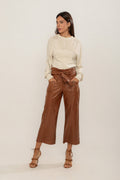 CALÇA PANTACOURT FAIXA CARAMELO
