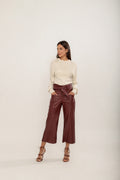 CALÇA PANTACOURT FAIXA MARSALA