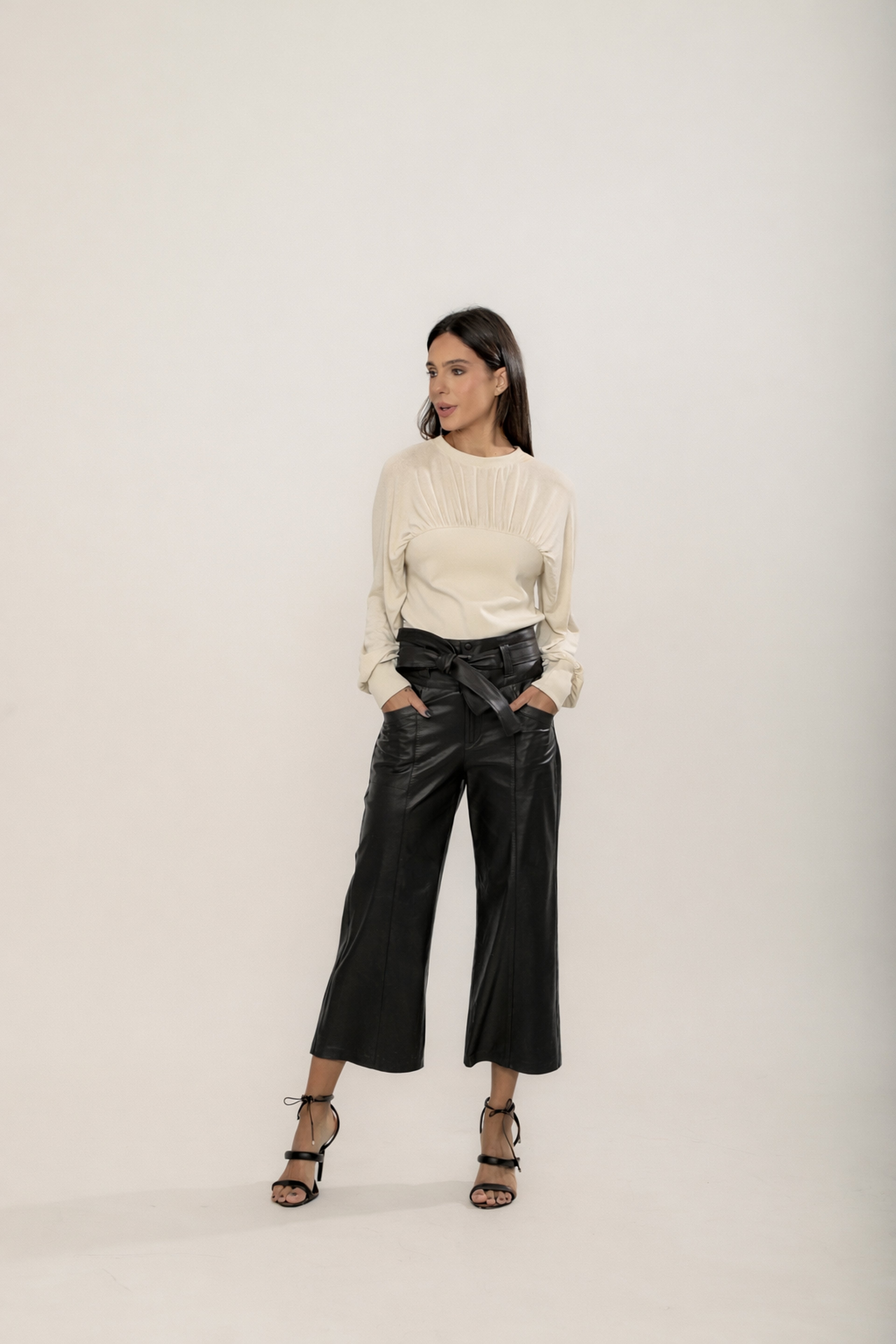 CALÇA PANTACOURT FAIXA PRETO